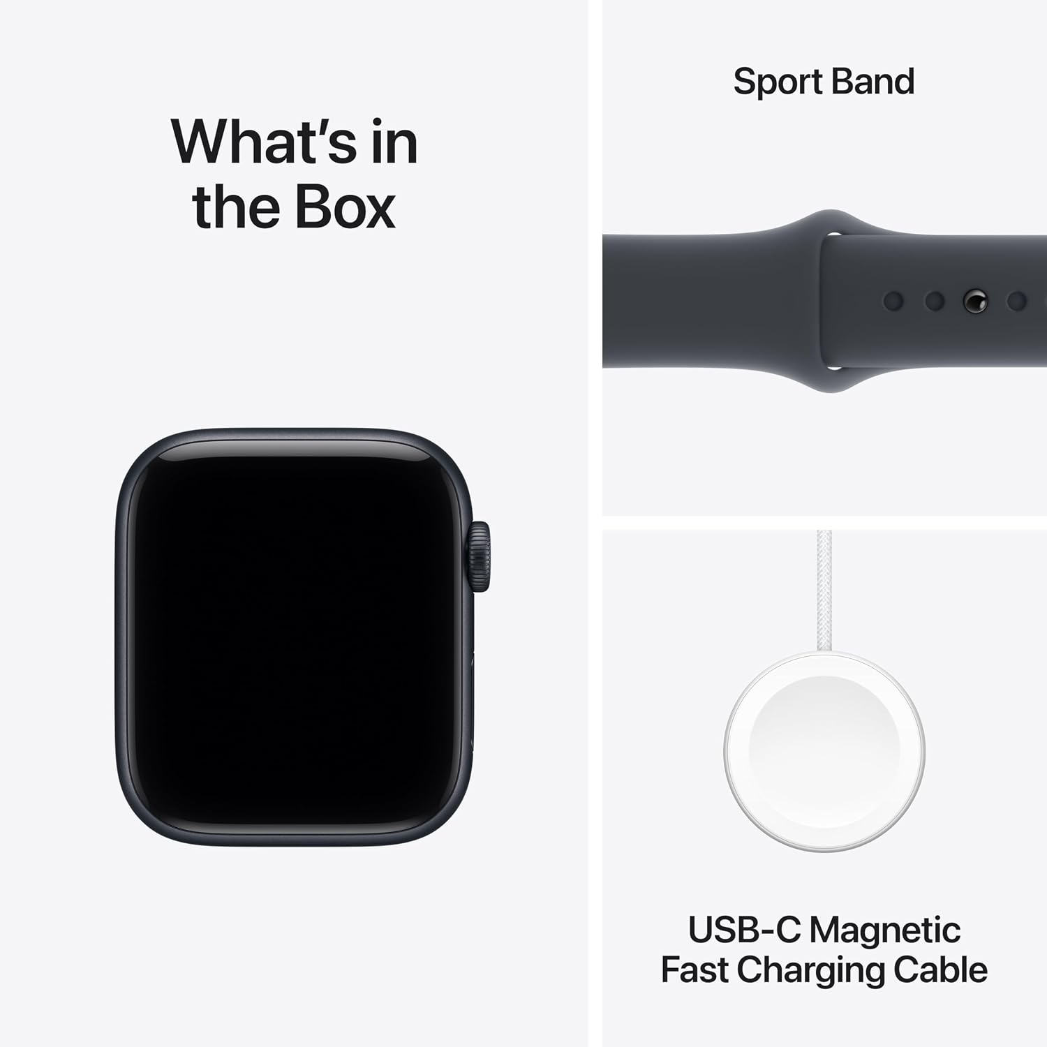 Apple Watch SE 3 GPS + Cellular 44mm Smartwatch with Midnight Aluminium Case with Midnight Sport Band